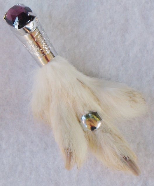 Lucky Grouse Foot Kilt Pin With Stone Top